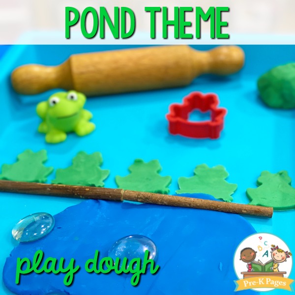 Frog Theme Play Dough Activity