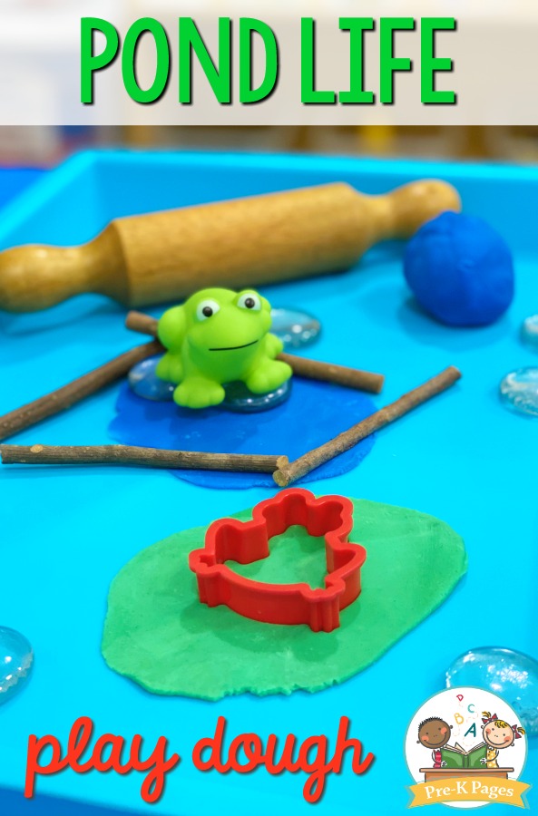 Frog Pond Play Dough Activity for Preschool