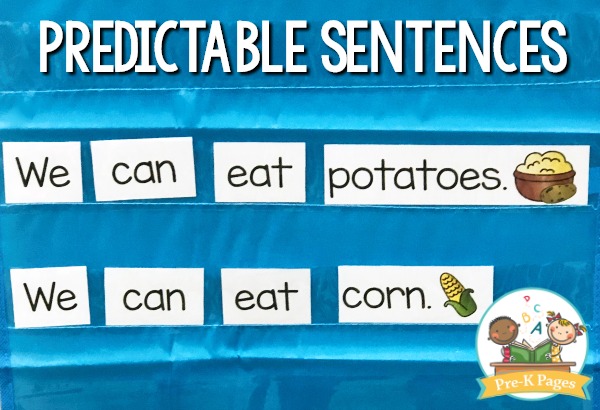 Thanksgiving Predictable Sentences