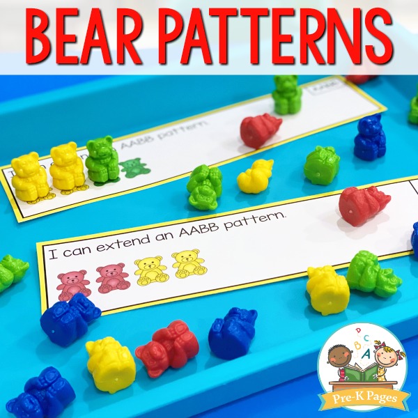 Bear Pattern Activity for Preschool