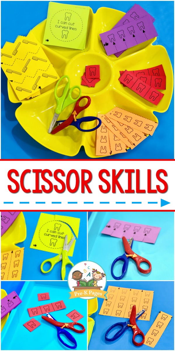 Scissor Cutting Skills Activity Tray - Pre-K Pages