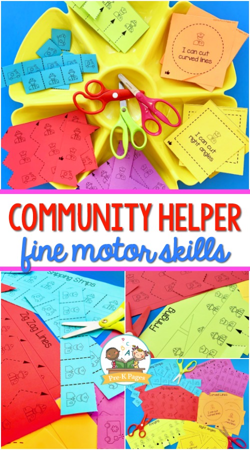 Community Helpers Theme Fine Motor