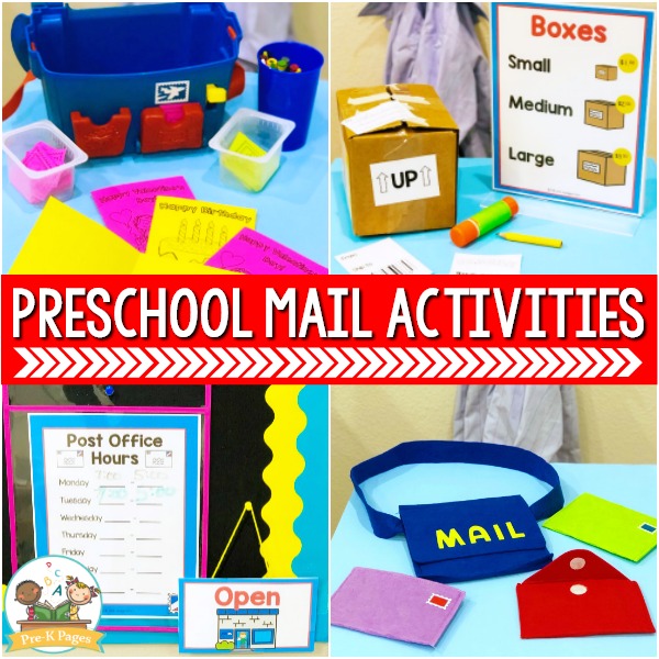 Mail Theme Preschool Activities