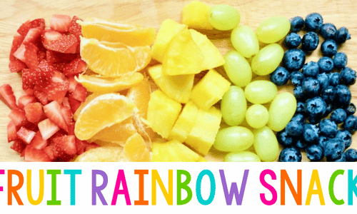 Mess Free Fruit Rainbow Snack