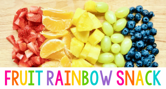 Mess Free Fruit Rainbow Snack