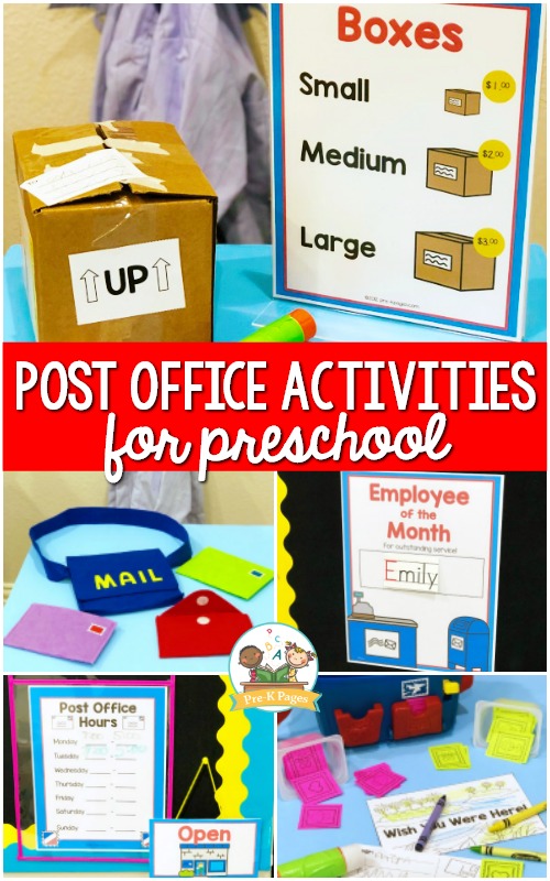 Post Office Activities for Preschool