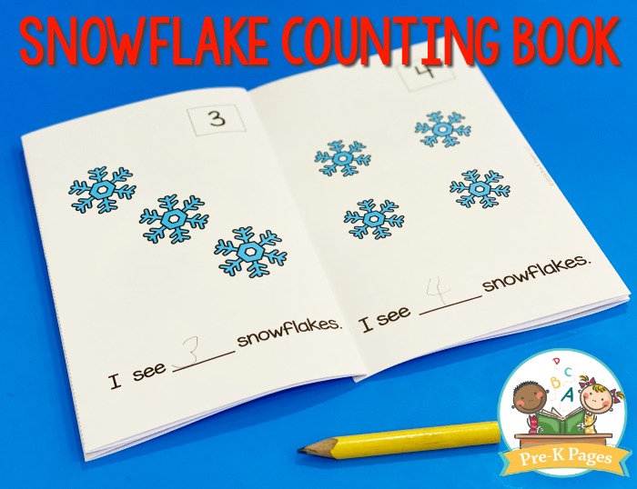 Printable Snowflake Counting Book