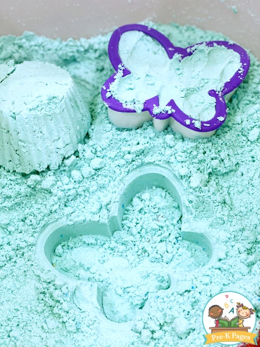 Sensory Play with Cloud Dough
