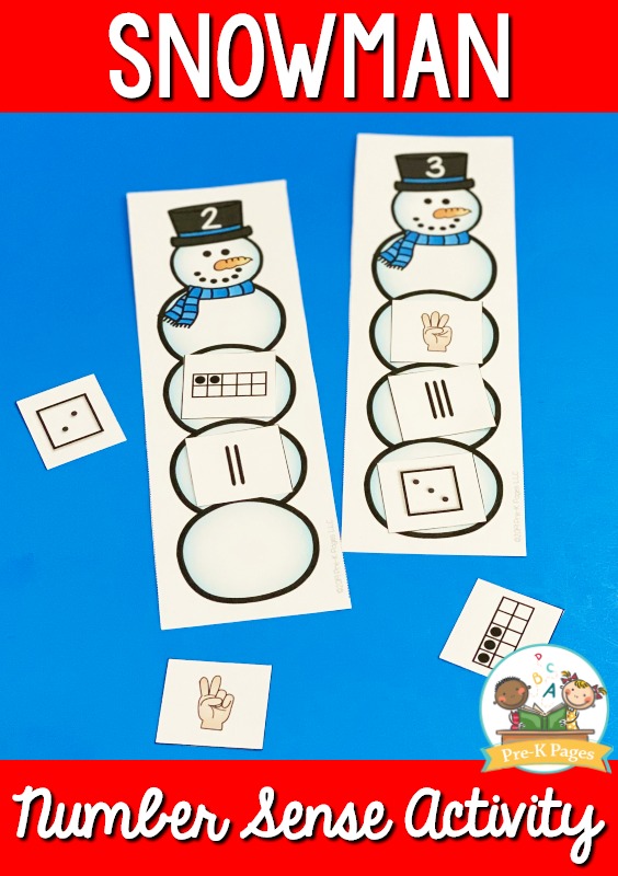 Snowman Number Sense Activity