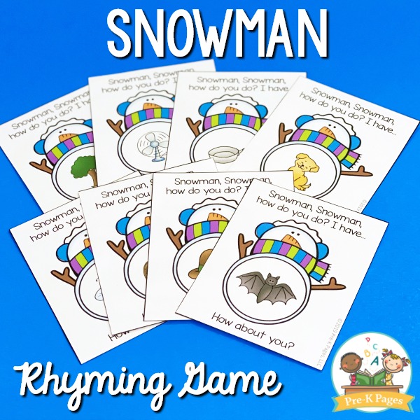 Snowman Rhyming Game