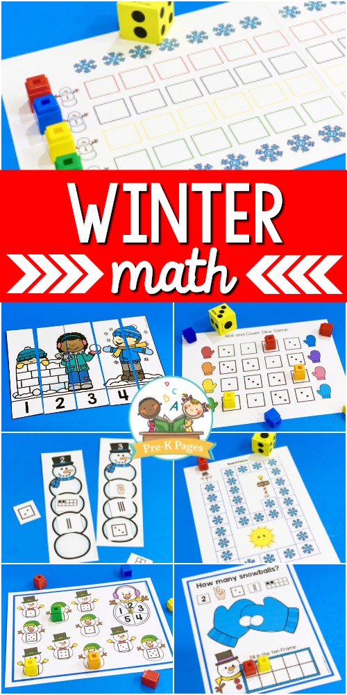 Winter Theme Math Activities for Preschool