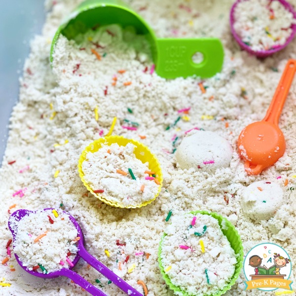 Bakery Sensory Bin for Preschool