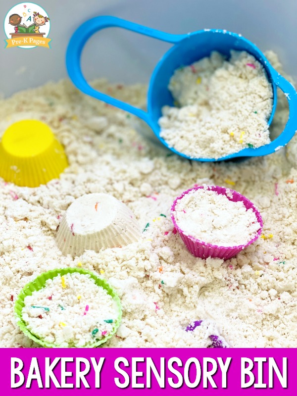 Bakery Theme Cloud Dough Sensory Bin