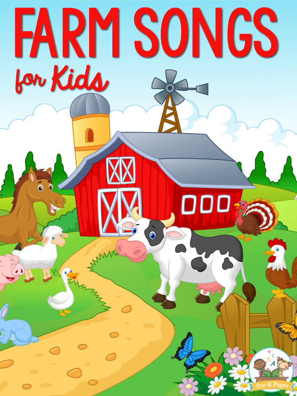 10 Farm Songs For Preschool, Pre-K and Kindergarten Kids