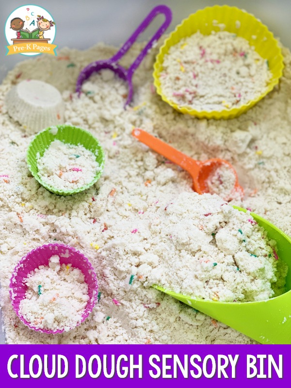 Cloud Dough Sensory Bin Bakery