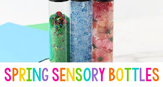 3 Spring Sensory Bottles