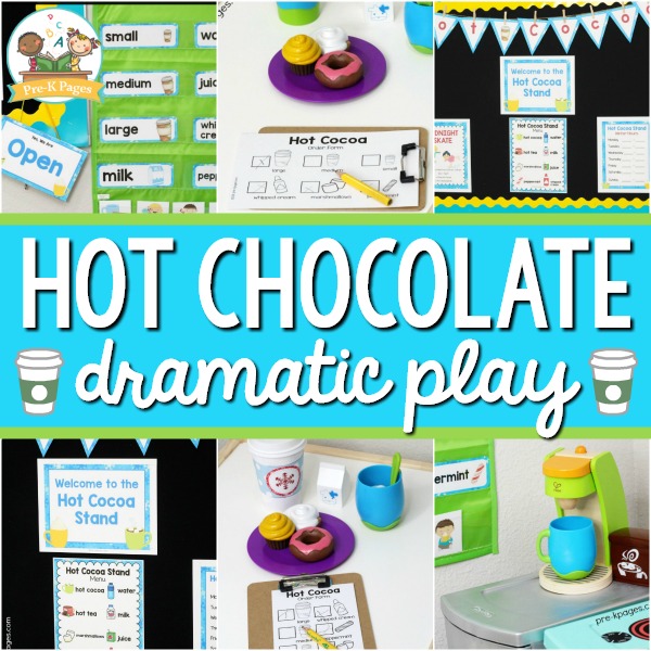 Hot Chocolate Dramatic Play for Winter