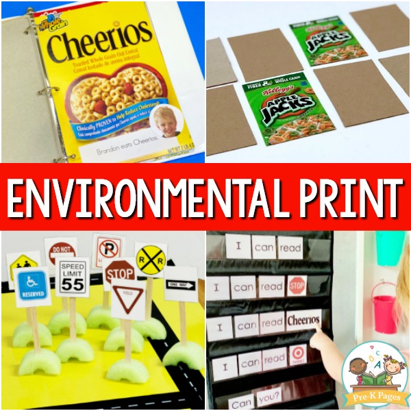 Environmental Print Activities for Preschool