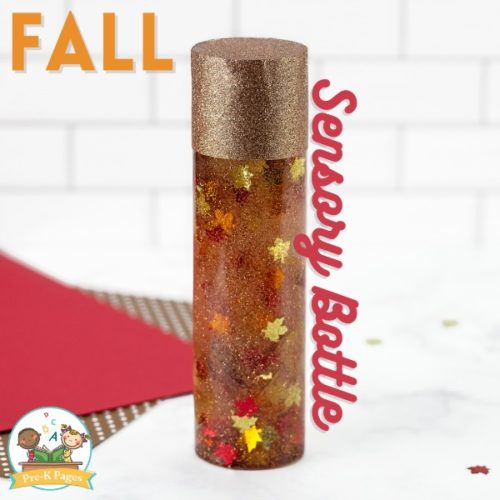 Fall Leaf Sensory Bottle for Preschool - Pre-K Pages