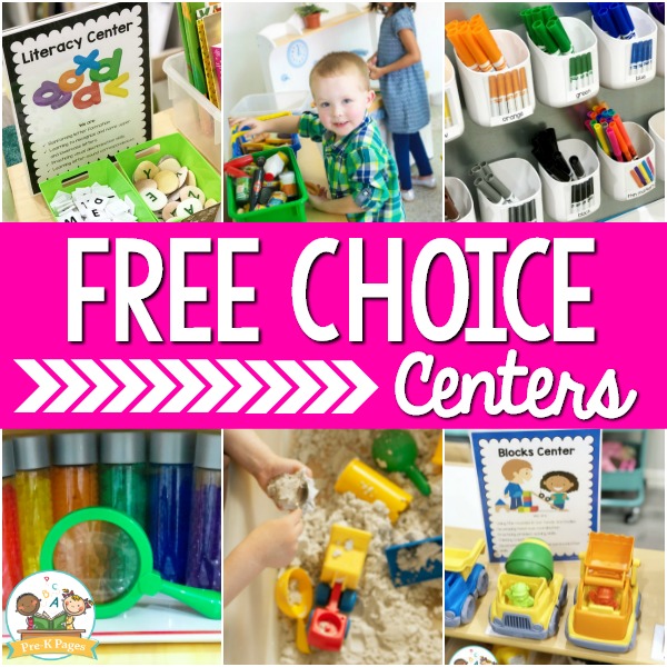 How to Set Up Free Choice Centers Preschool