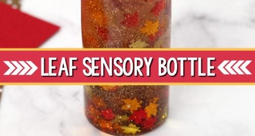 Fall Leaf Sensory Bottle for Preschool - Pre-K Pages