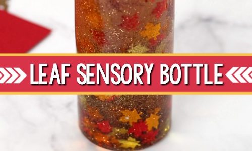Fall Leaf Sensory Bottle for Preschool - Pre-K Pages