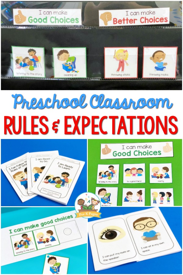 Preschool Classroom Rules and Expectations