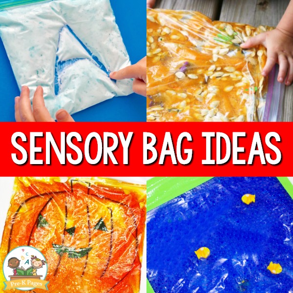 A collection of Sensory Bag Ideas