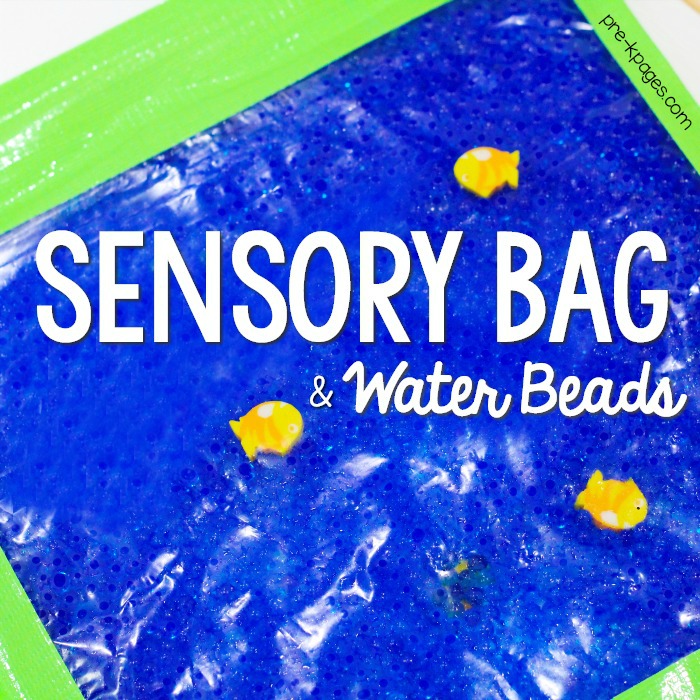 Water Beads in Sensory Bag
