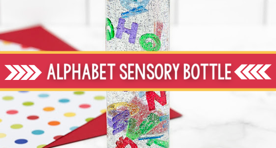 Rainbow Alphabet Sensory Bottle