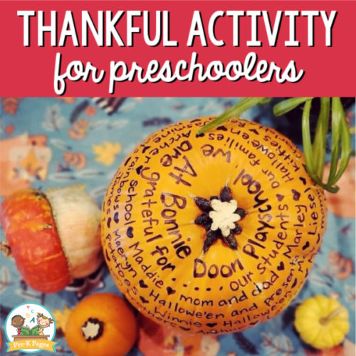 Thanksgiving Preschool Class Activity - Pre-K Pages