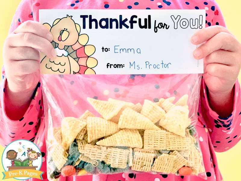 Thanksgiving Treat Bag Topper