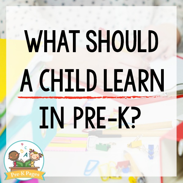 What Should a Child Learn in Pre-K