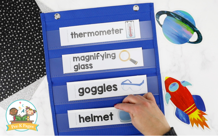 Space Theme Vocabulary Cards