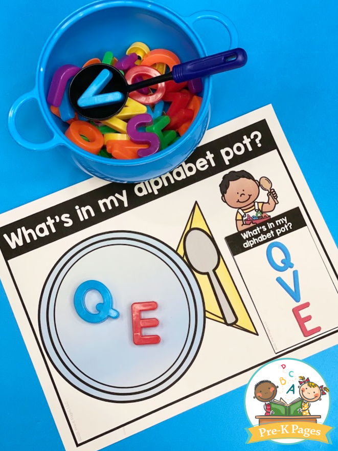 Alphabet Soup Literacy Activity Letter Recognition for Preschool and