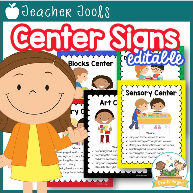 editable-center-signs-for-preschool-and-pre-k-pre-k-pages