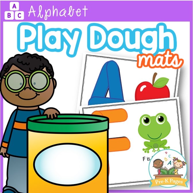 Alphabet Playdough Letter Mats