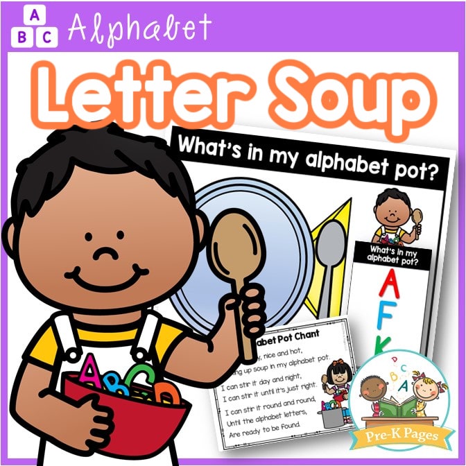 Letter Soup Alphabet Recognition Activity