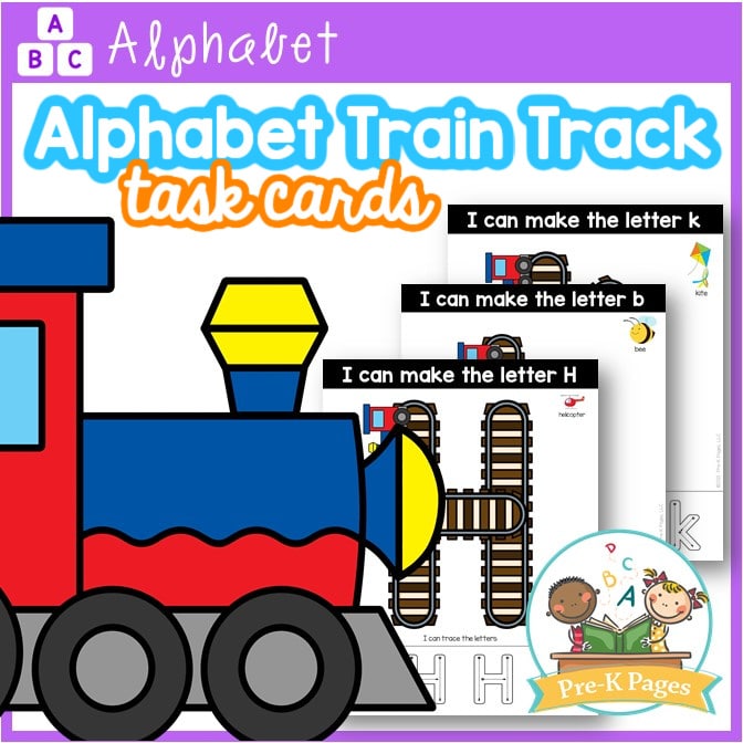 Alphabet Train Track Letter Mats