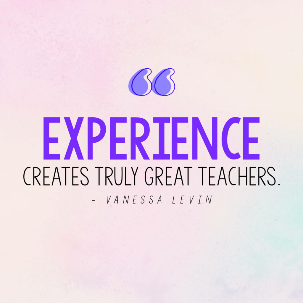 Vanessa Levin quote on what makes truly great teachers