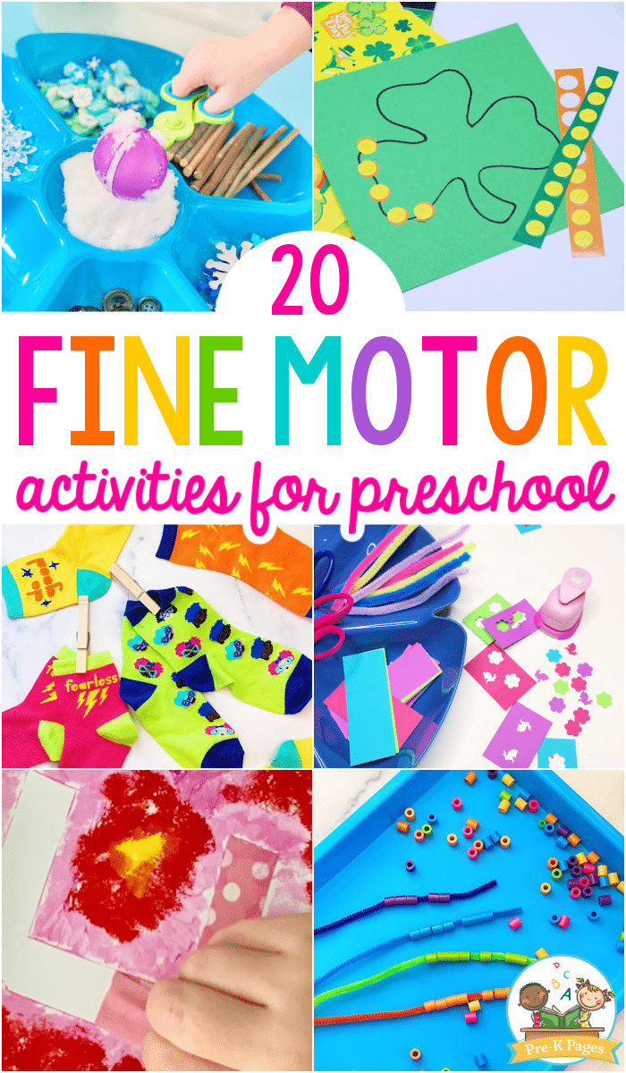 20 Fine Motor Activities for Preschool 