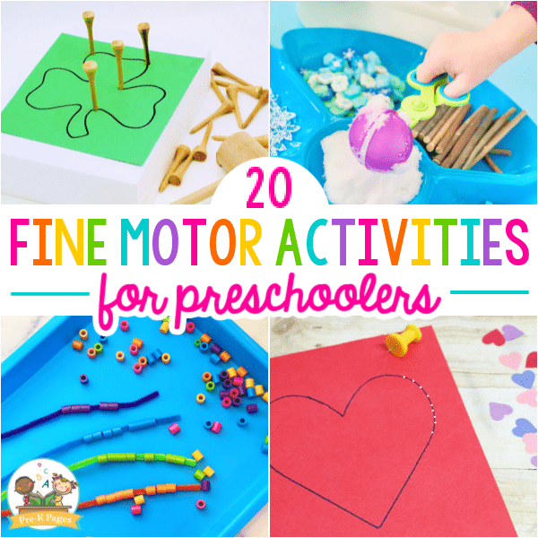 Fine Motor Activities for Preschool 