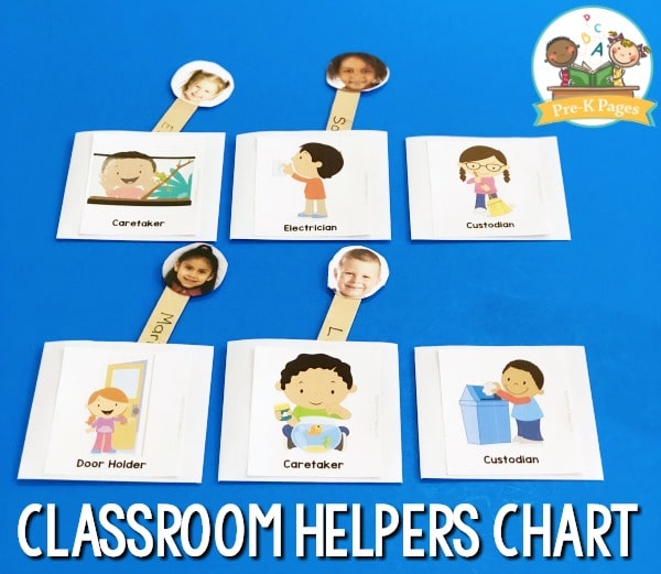Classroom Helpers Chart 