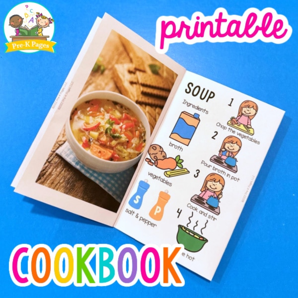 Printable Cookbook for Dramatic Play