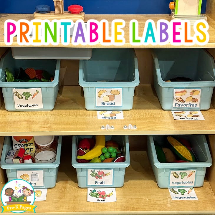 Printable Labels for Dramatic Play