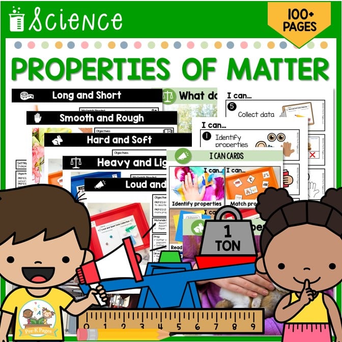 Properties of Matter Science Unit for Preschool