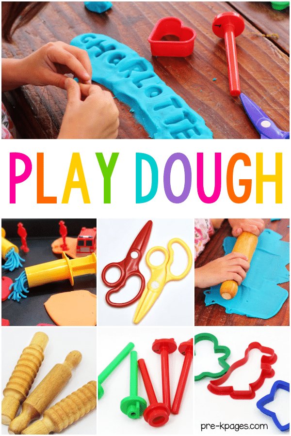 Preschool Play Dough Tools