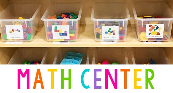 Preschool Math Center