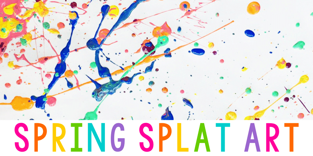 colorful paint splattered across a white paper