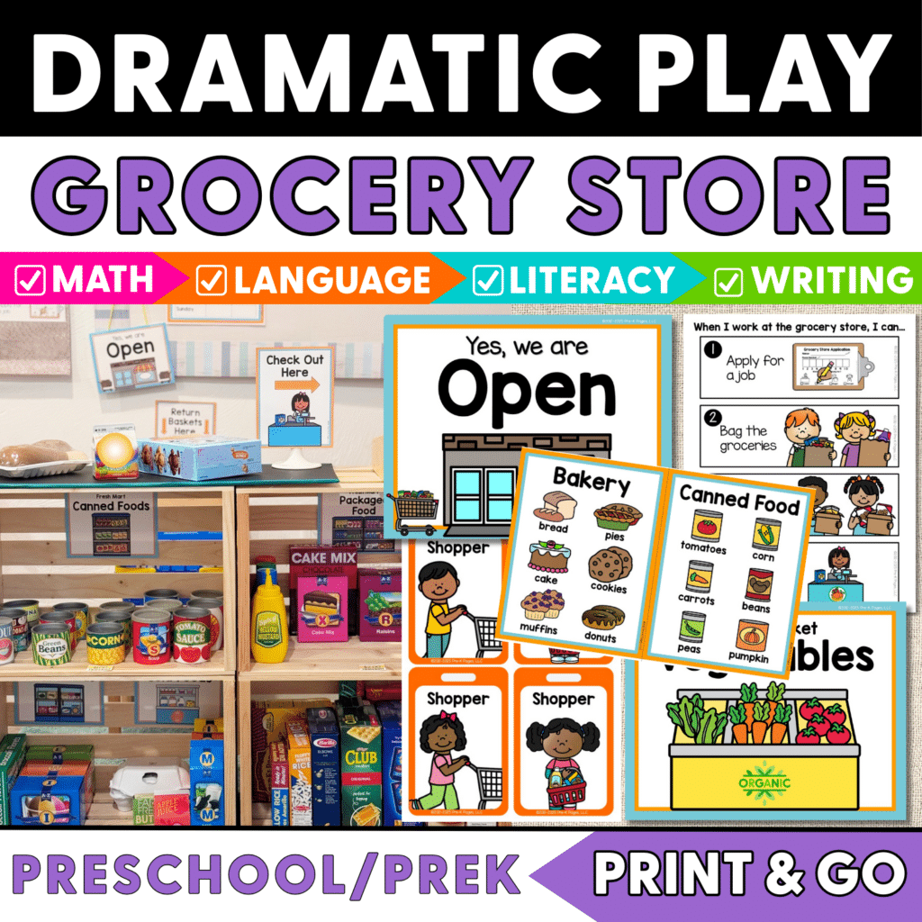 Grocery Store Dramatic Play Cover